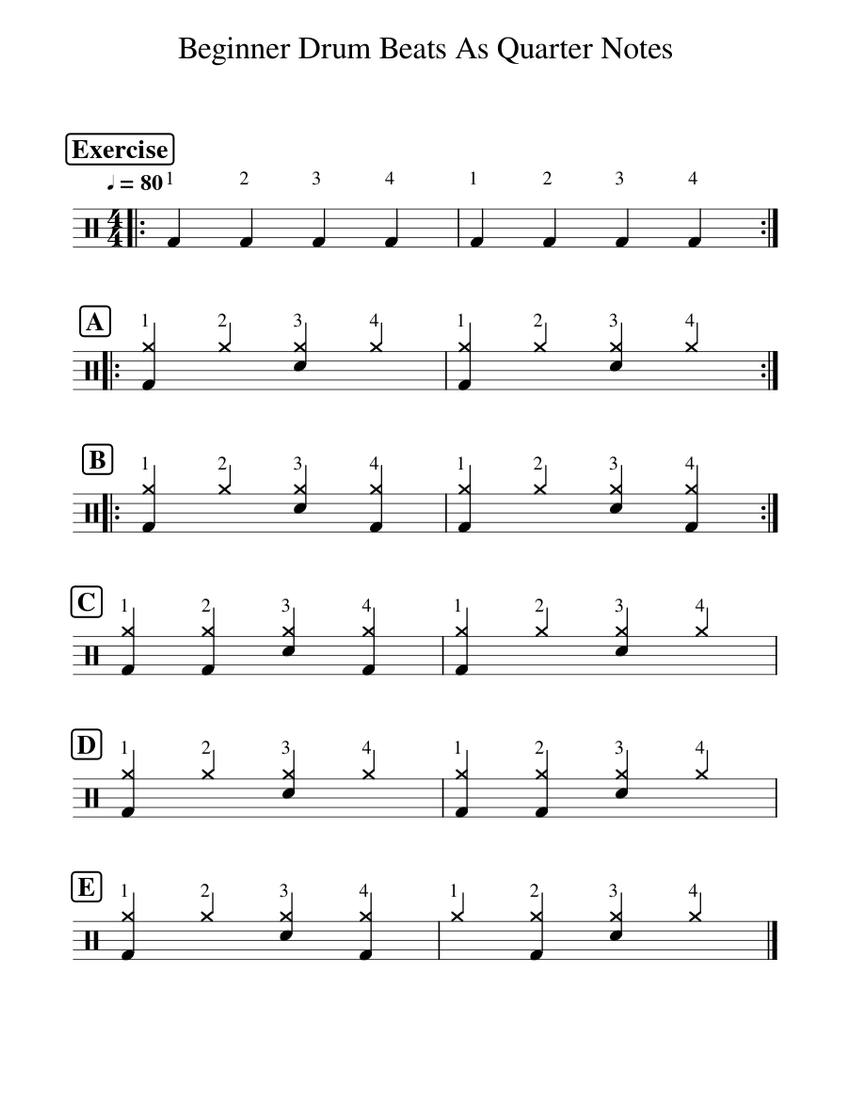 Simple drum beats for beginners store