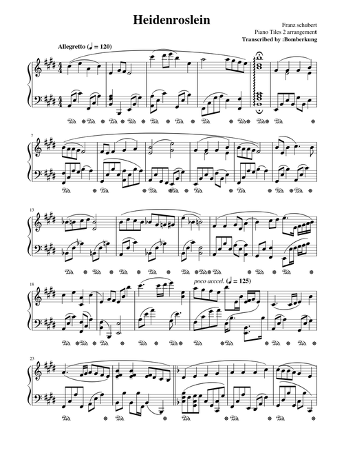 Piano Tiles 2 - Heidenroslein