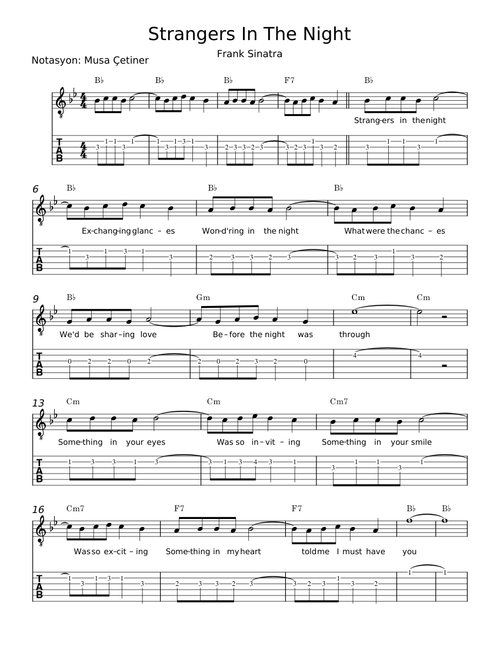 Strangers in the night - Frank Sinatra