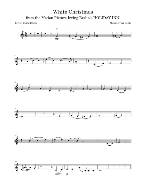 White christmas – Irving Berlin