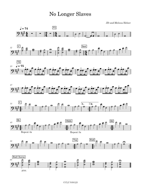 No longer slaves – Bethel Music No_Longer_Slaves