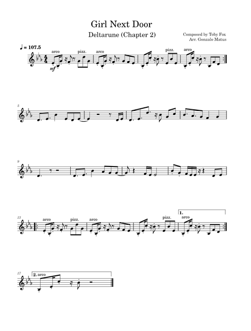 Girl Next Door - Violin Solo