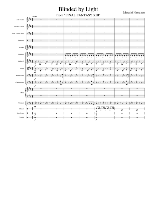 Blinded by Light - FINAL FANTASY XIII (Short Transcription)