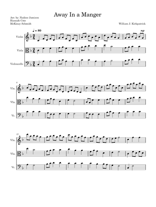 Away in a manger – William J. Kirkpatrick Away In a Manger