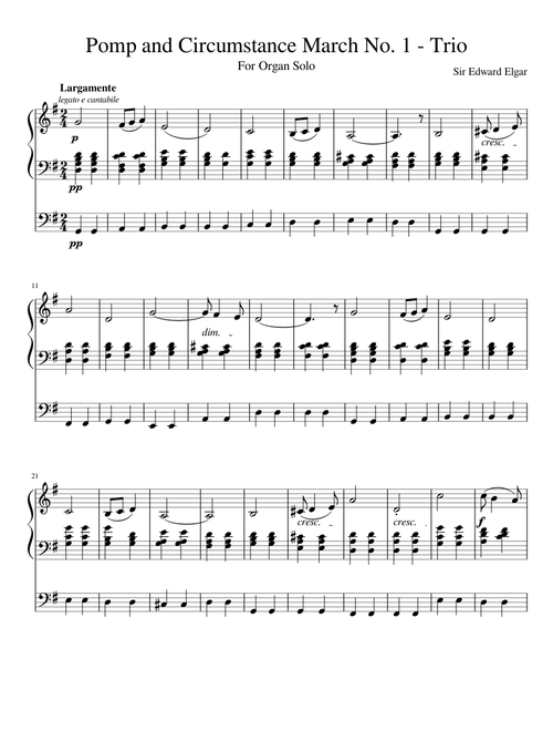 Pomp and Circumstance March No. 1 - Trio