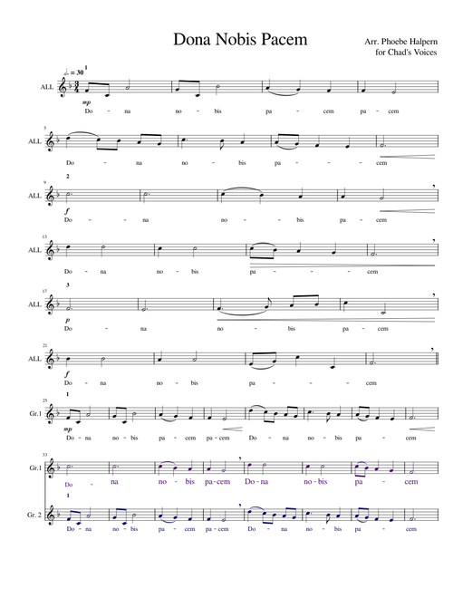 Dona Nobis Pacem CHAD'S VOICES
