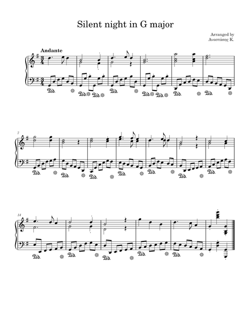 Silent Night In G major