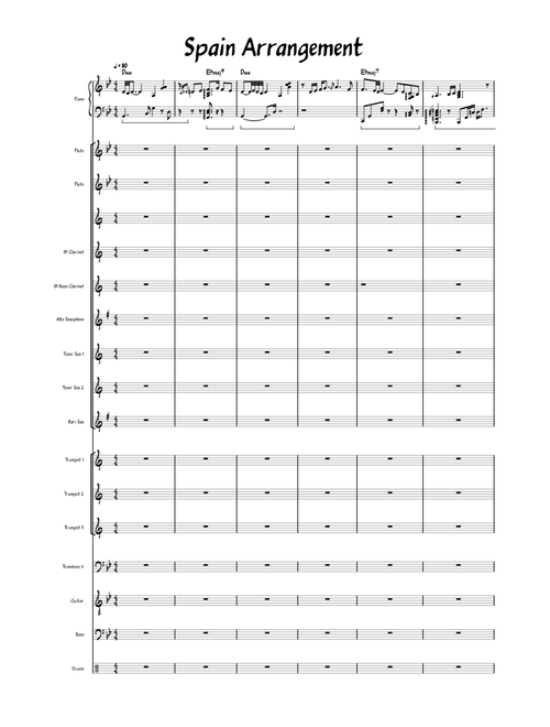 Spain – Chick Corea Spain Arrangement