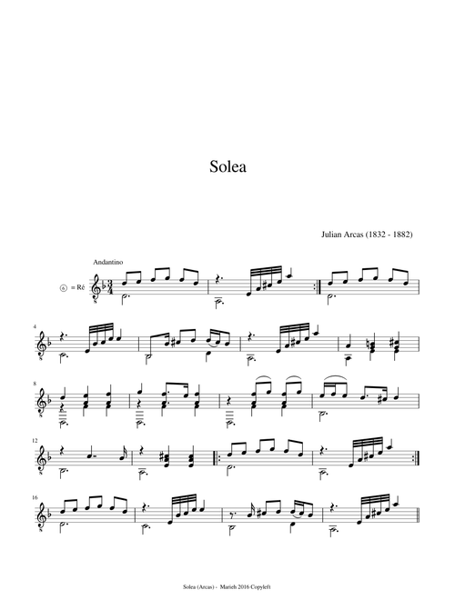 Solea - Olé! - Julian Arcas (1832 - 1882)