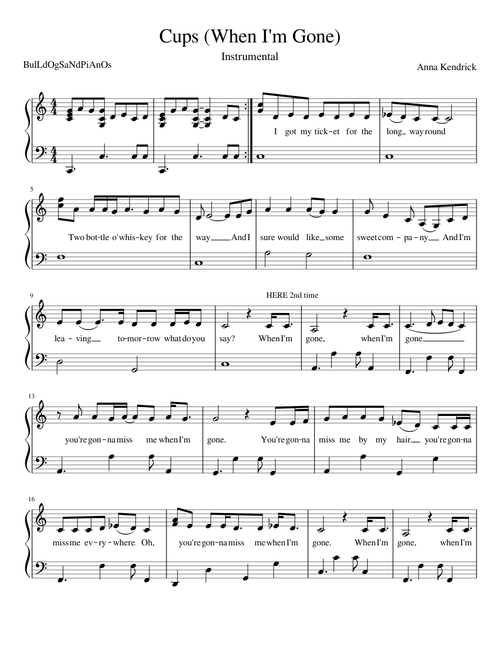 Cups – Anna Kendrick