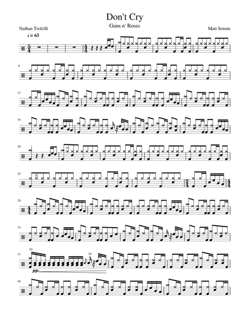 Guns N' Roses - Don't Cry 