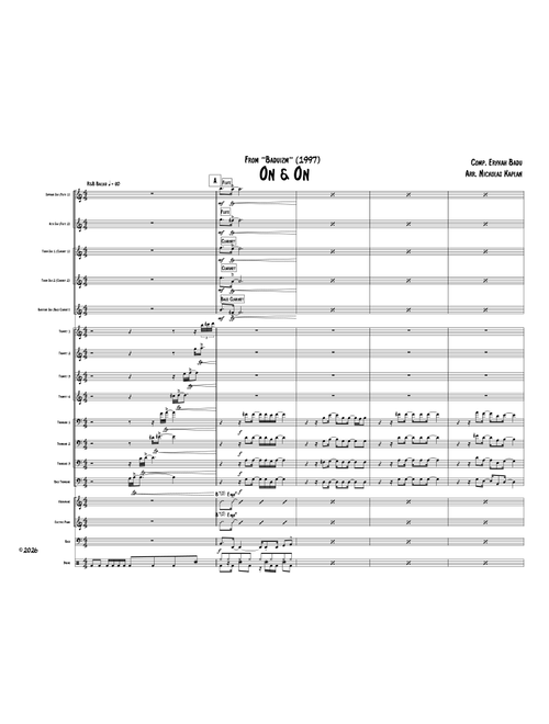 On And On (Arr. Nickolas Kaplan) - Erykah Badu (Jazz Ensemble)