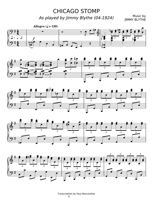 Chicago Stomp - Jimmy Blythe