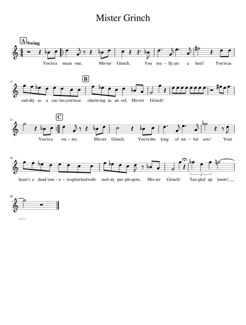 Mr. Grinch Recital