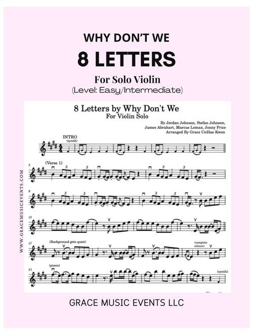 8 Letters (Arr. Grace UnHae Kwon) - Why Don'T We (Violin Solo)