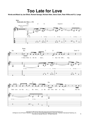 Play Official version of Hysteria Sheet Music by Muse for Guitar