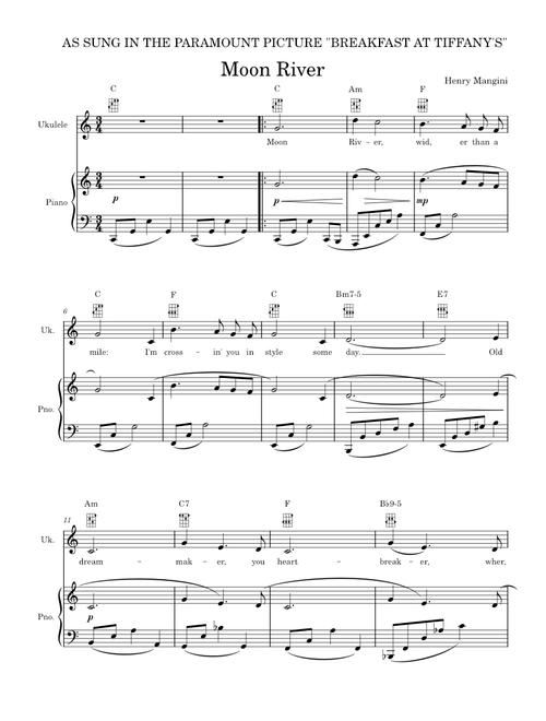 Moov River - Johnny Mercer