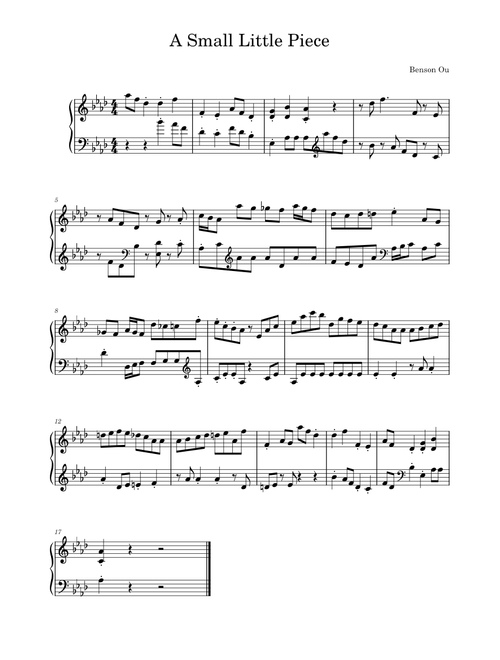 A small little piece