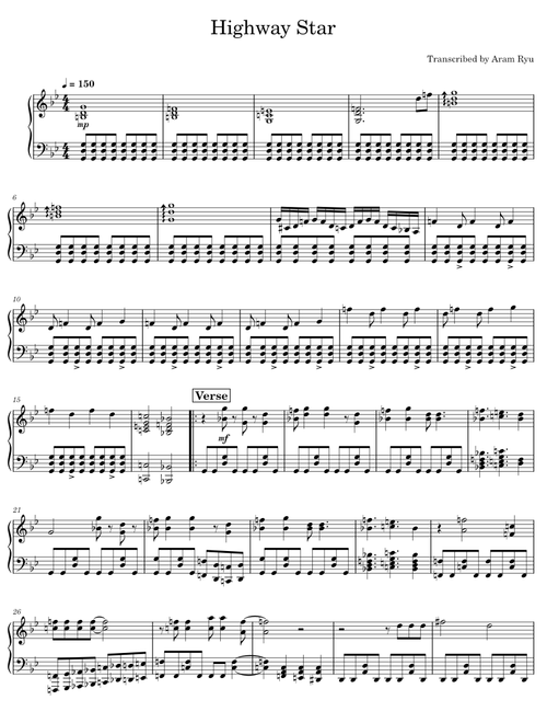 Highway star – Deep Purple