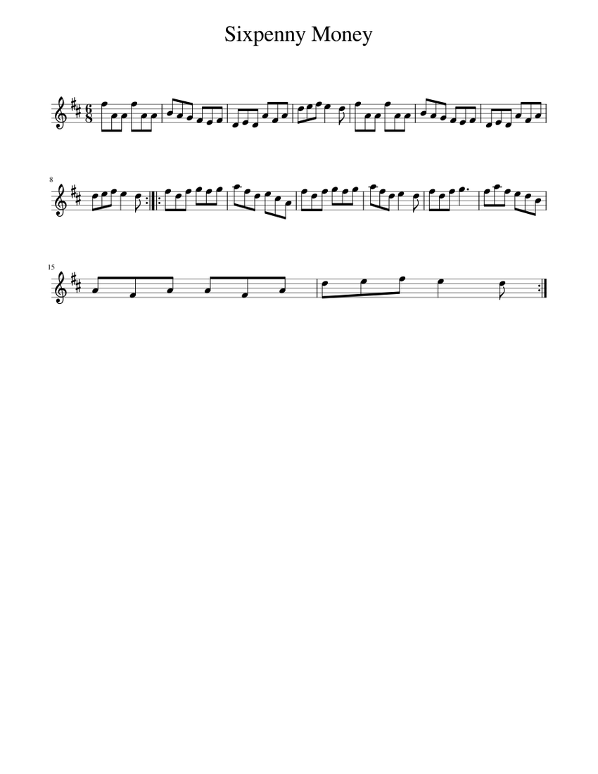 Sixpenny Money Sheet Music For Piano Solo Easy Musescore Sixpenny money sheet music for piano solo easy musescore