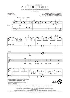 Play Official version of All Good Gifts Sheet Music by Stephen