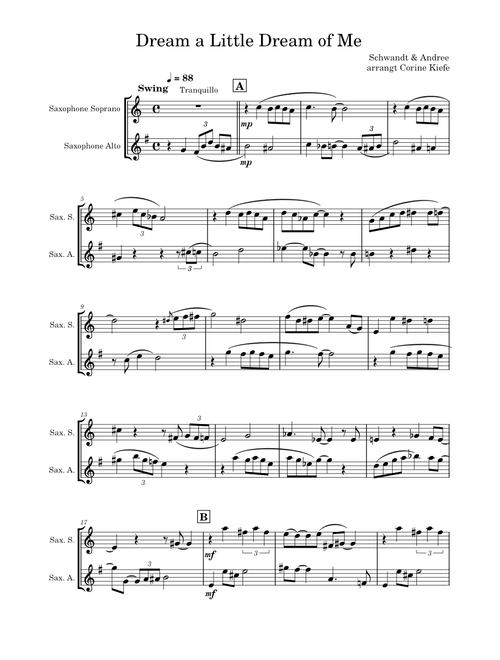 Dream a little dream of me – Schwandt & Andree