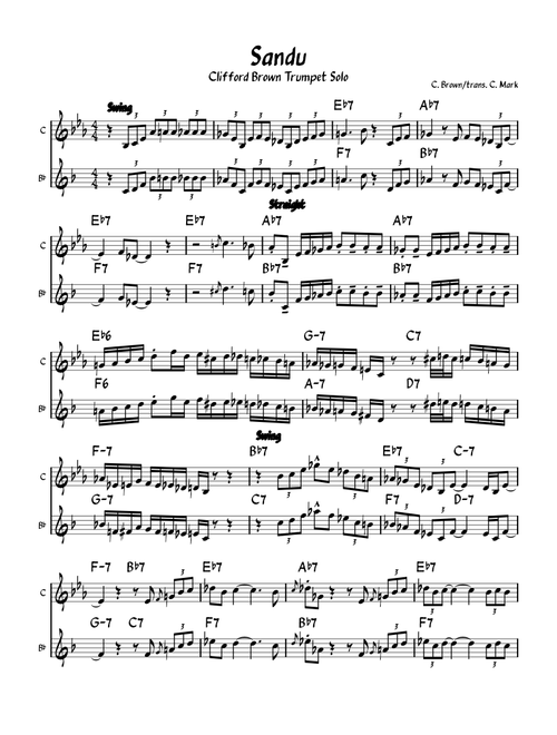 Sandu – Clifford Brown Trumpet Solo