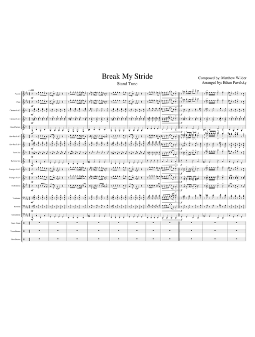 Break  My Stride Stand Tune Rough Draft