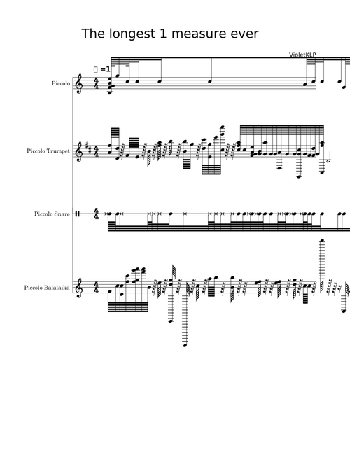 The longest 1 measure ever