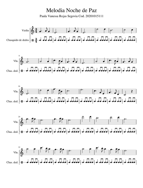 Melodia Noche de Paz
