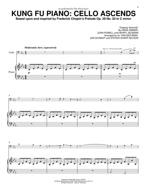 Kung Fu Piano: Cello Ascends - The Piano Guys (Cello and Piano)