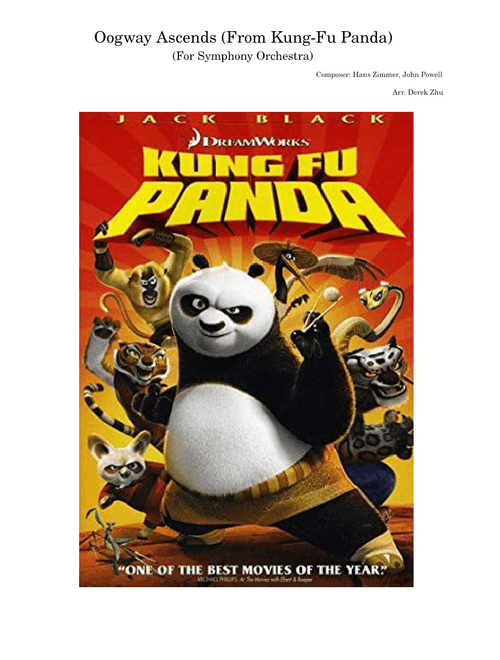 Oogway Ascends (From Kung-Fu Panda) - Hans Zimmer, John Powell/ Arr. Derek Z.