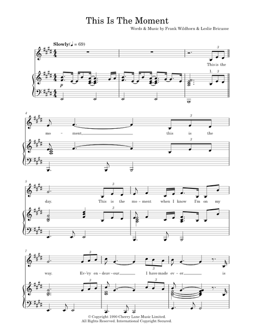 This Is The Moment - Jekyll & Hyde Musical, Leslie Bricusse (Piano-Vocal-Guitar (Piano Accompaniment))