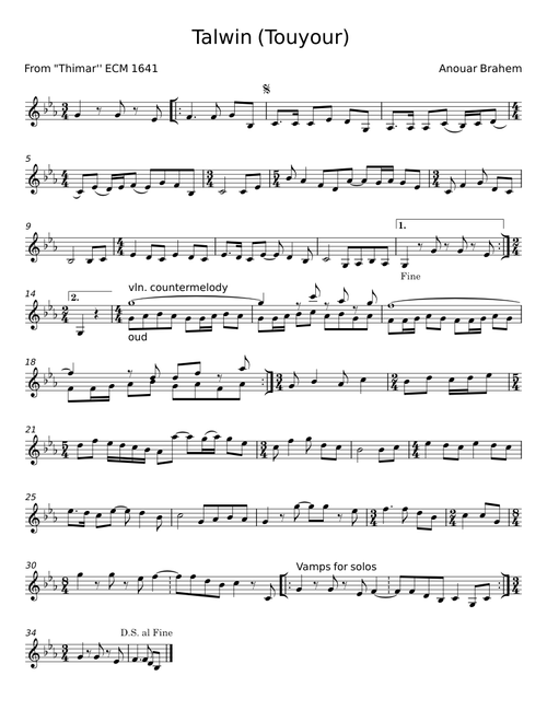 Talwin - Anouar Brahem