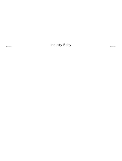 Industy Baby Lil nas x
