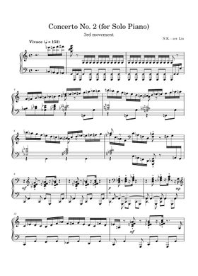 楽譜　カプースチン2nd Concerto for Piano Op.14 楽譜 カプースチン2nd Concerto for Piano Op.14 Nikolai