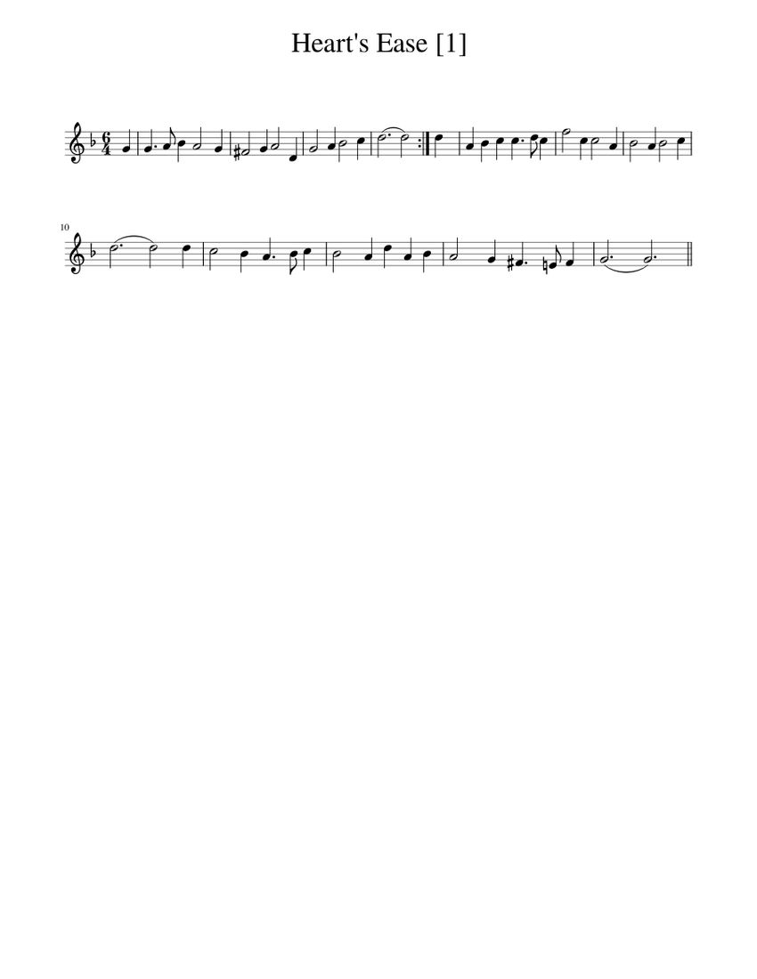 Heart's Ease Sheet music for Piano (Solo)