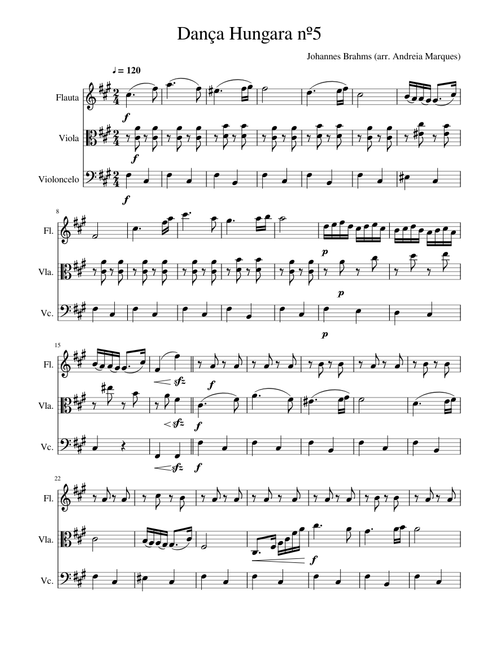 Dança Hungara nº5 (Hungarian Dance nº5)- Johannes Brahms