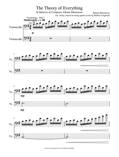 The Theory Of Everything - Johann Johannsson