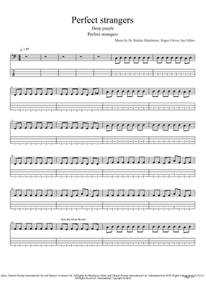 Play Official version of Perfect strangers Sheet Music by Deep