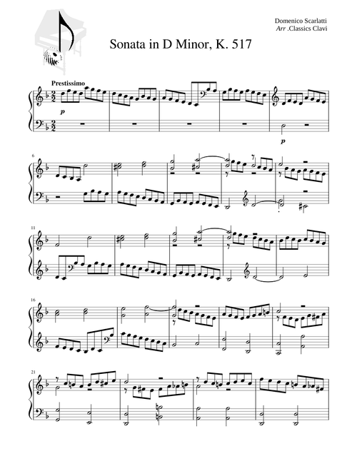 Scarlatti Sonate K.517