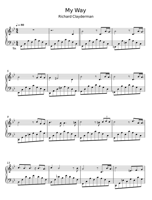 My way - Richard Clayderman