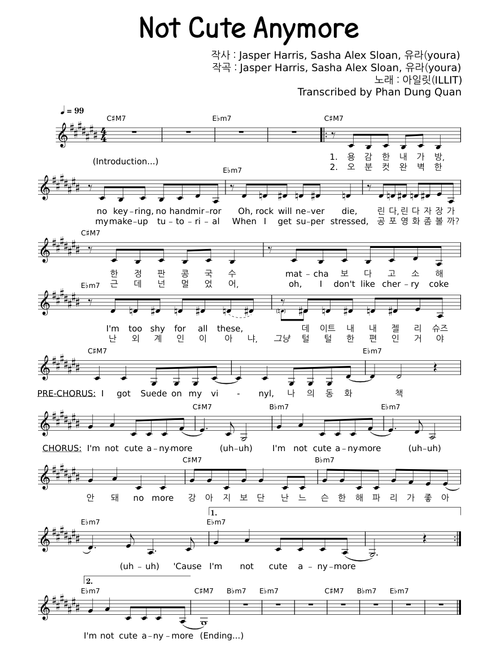 Not Cute Anymore (Lead Voice/Lyrics Only) - ILLIT