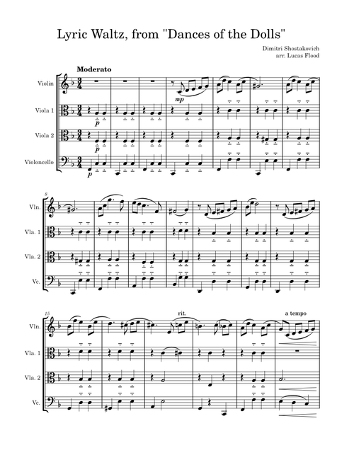 Lyric Waltz – Dmitri Shostakovich
