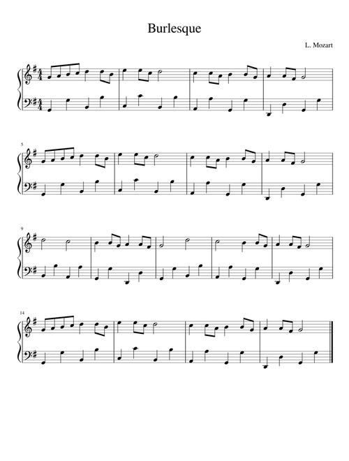 Burlesque - G Major
