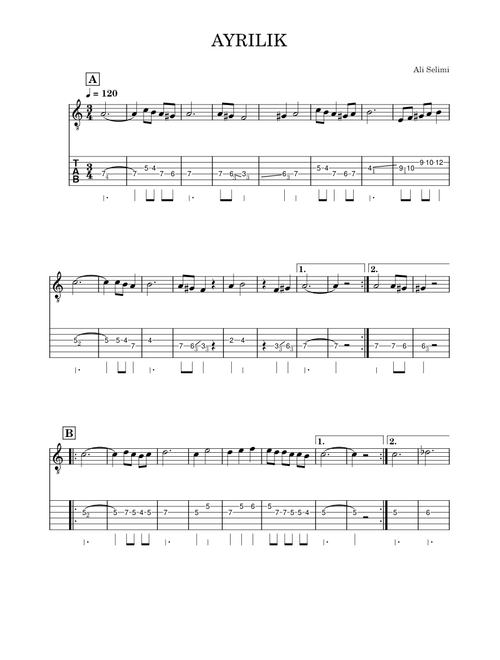 Ayrılık – Turkey Folk Song