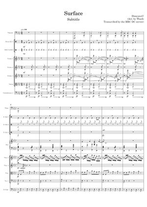 Surface – Dimrain47 (orchestrated by PlayerHD) Sheet Music for Piano ...