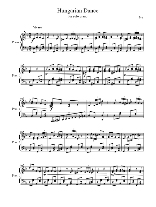 Hungarian Dance No. 1