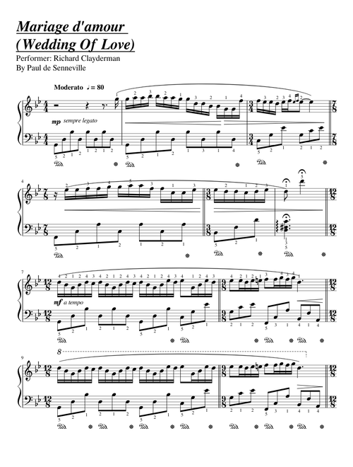 Mariage d'amour (Wedding Of Love) -Richard Clayderman-