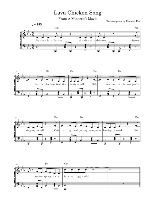 Steve's Lava Chicken – WaterTower Music